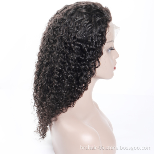 Kinky Curly 180% Density Human Hair Wig Lace Front 13X4 Raw Natural Color With Baby Hair Pre Plucked Glusless Wigs